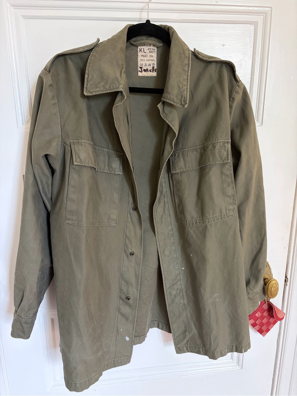 🌻Vintage Olive Green Army Jacket